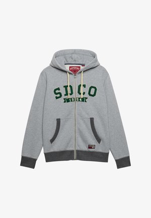 Superdry & Co, SUPERDRY SD&CO. ZIP THROUGH HOODIE.. - Sudadera con cremallera - storm grey heather marl