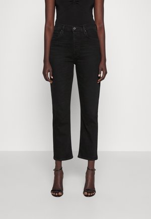 RILEY LONG - Ravne kavbojke - washed black