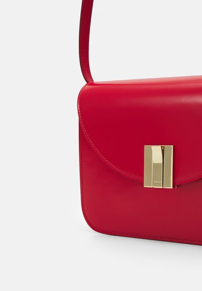 Bally OLLAM FLAP CROSSBODY - Taška cez plece - candy red/gold-coloured
