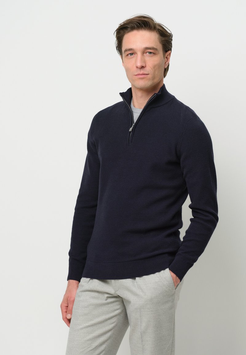 PROFUOMO THE STRUCTURE BASIC HALF ZIP - Maglione - navy