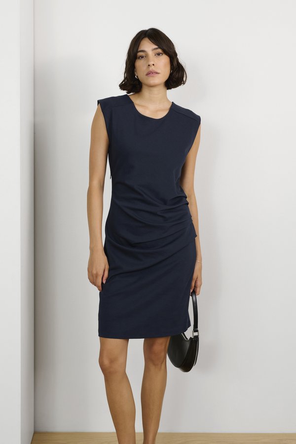 INDIA O NECK - Shift dress - midnight marine