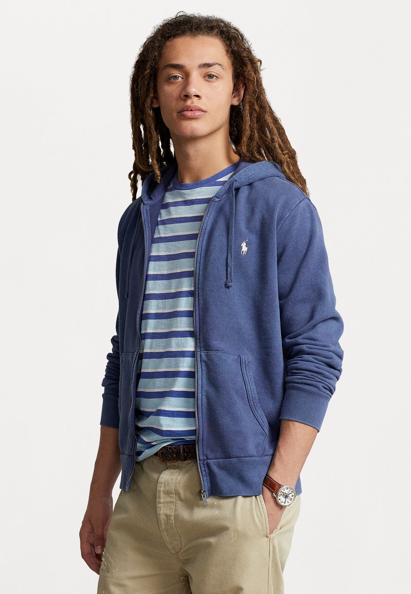 Polo Ralph Lauren LOOPBACK FLEECE FULL-ZIP HOODIE - Sweatjakke - light navy