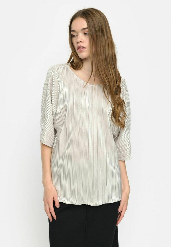 SRNEVAEH - Bluse - silver plissé