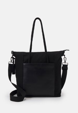 LEATHER UNISEX - Shopping bag - black