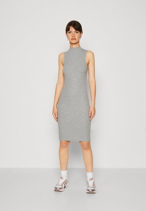 Even&Odd PERKIN NECK MIDI BODYCON DRESS - Džersio suknelė - mottled grey