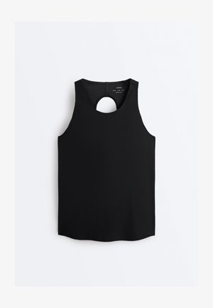 OYSHO, COMFORTLUX CROSS BACK T-SHIRT - Top - black