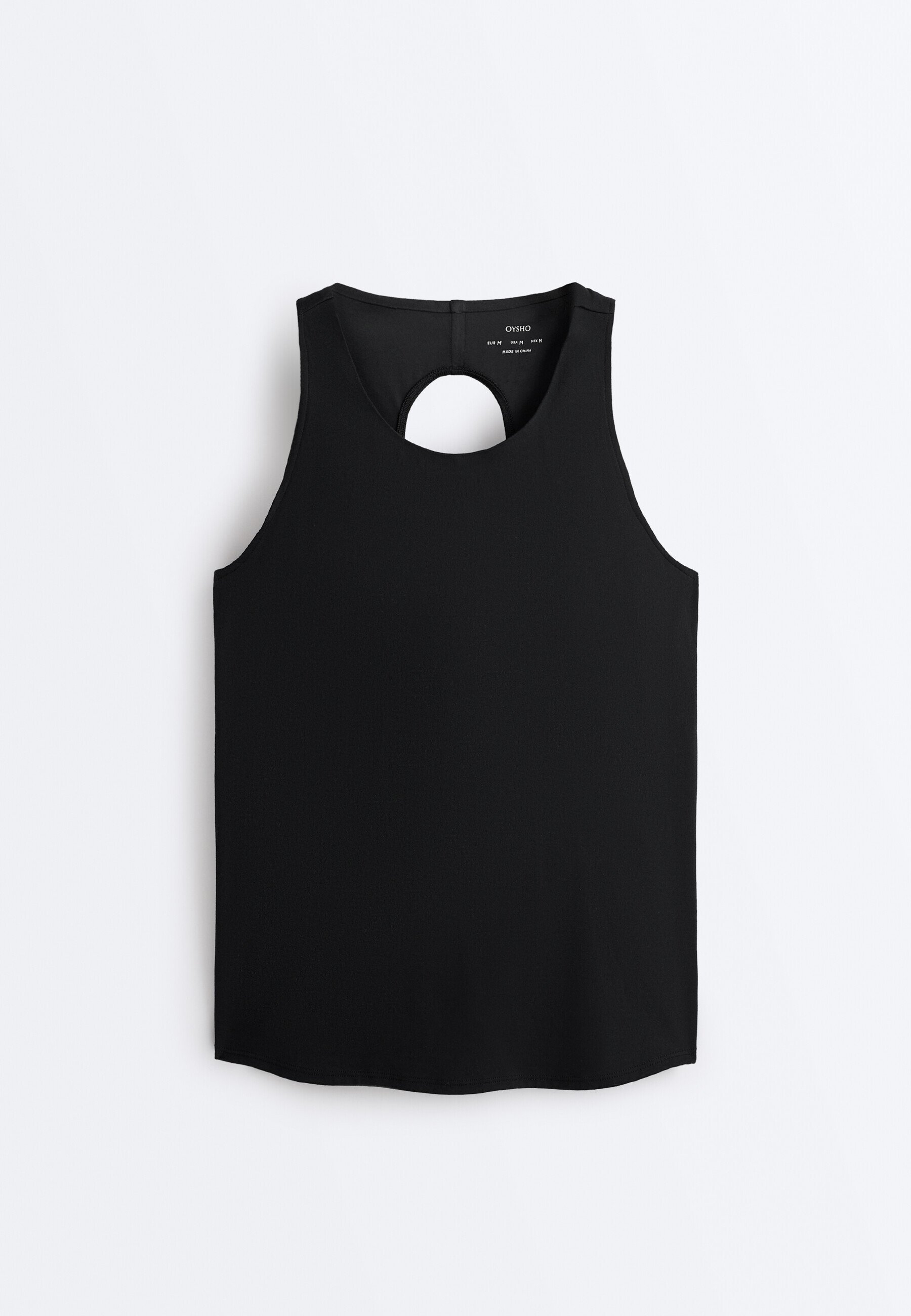 OYSHO COMFORTLUX CROSS BACK T-SHIRT - Top - black - Zalando
