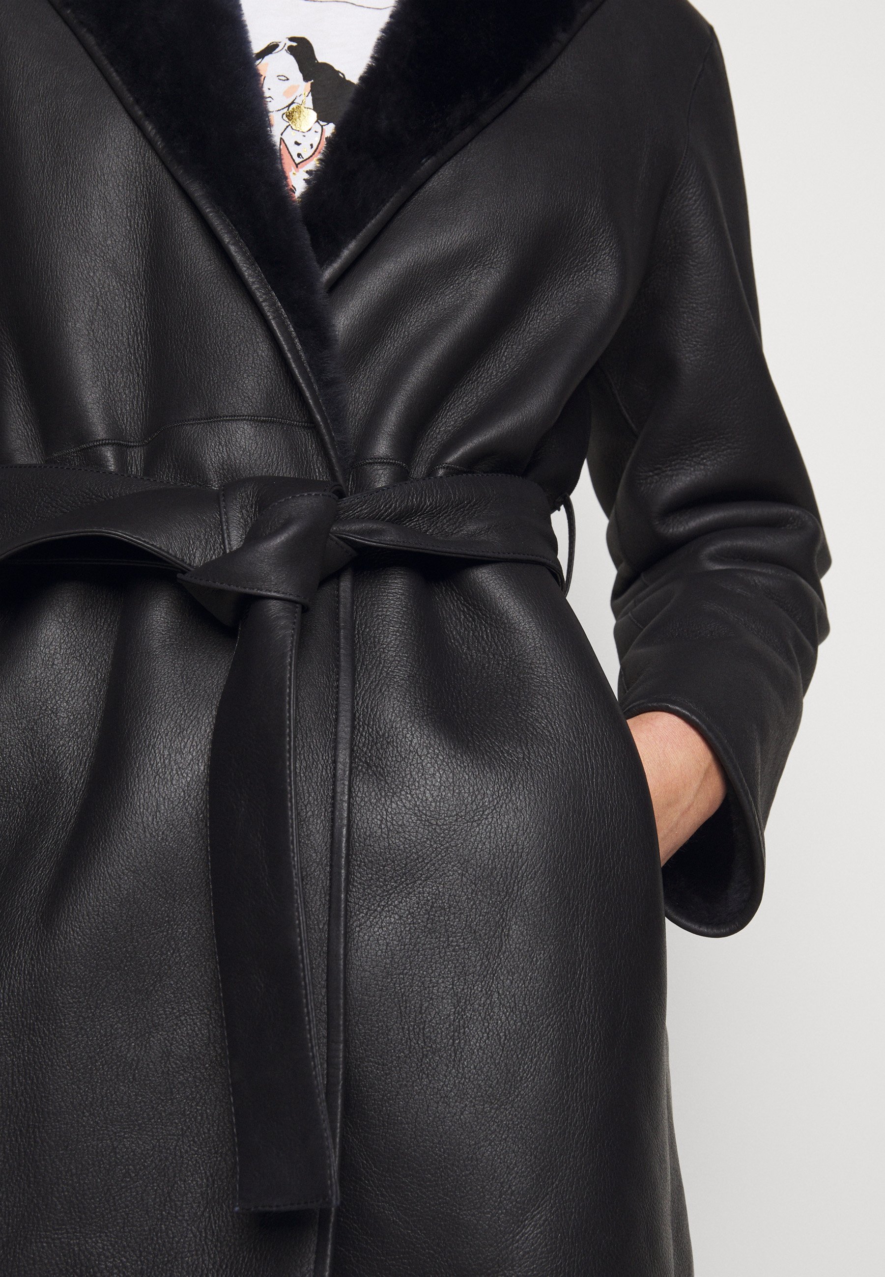 Claudie Pierlot FIDELE Skinnjakke marinemørkeblå Pierlot Pierlot Pierlot Zalando Skinnjakke Skinnjakke