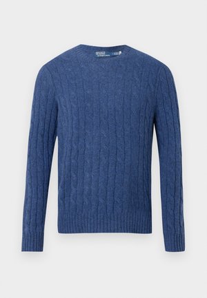CABLE LONG SLEEVE - Pulover - rustic navy heather