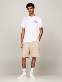 Tommy Jeans FUN NOVELTY TEE UNISEX  - T-shirt con stampa - white