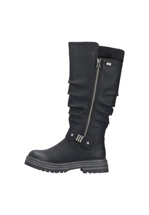 Rieker Bottes à plateau - schwarz