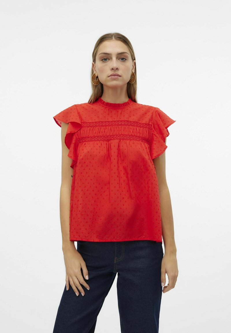 Vero Moda VMTRINE - Bluse - high risk red