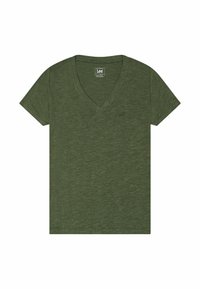 Lee SHORT SLEEVE V NECK REGULAR FIT - T-shirt basic - oak moss