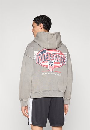 FLAG HOOD - Sweat à capuche - vintage black