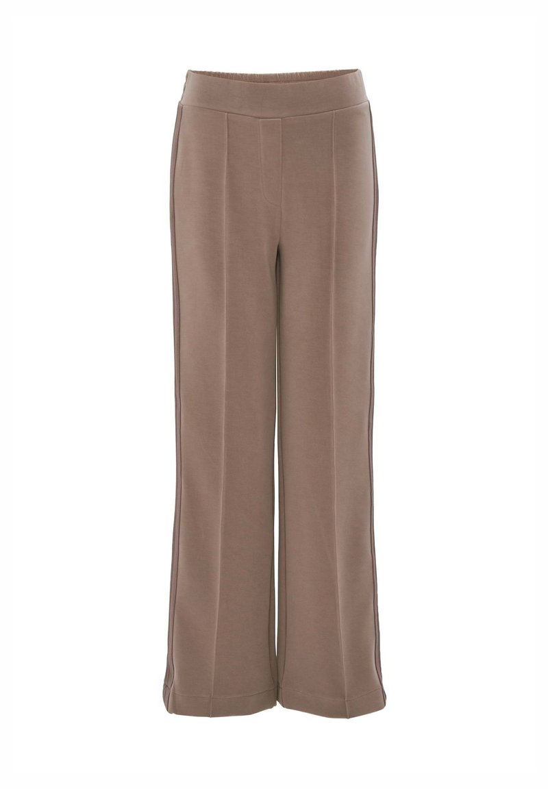 OPUS WIDE LEG MAGATO - Broek - warm taupe/taupe - Zalando.nl