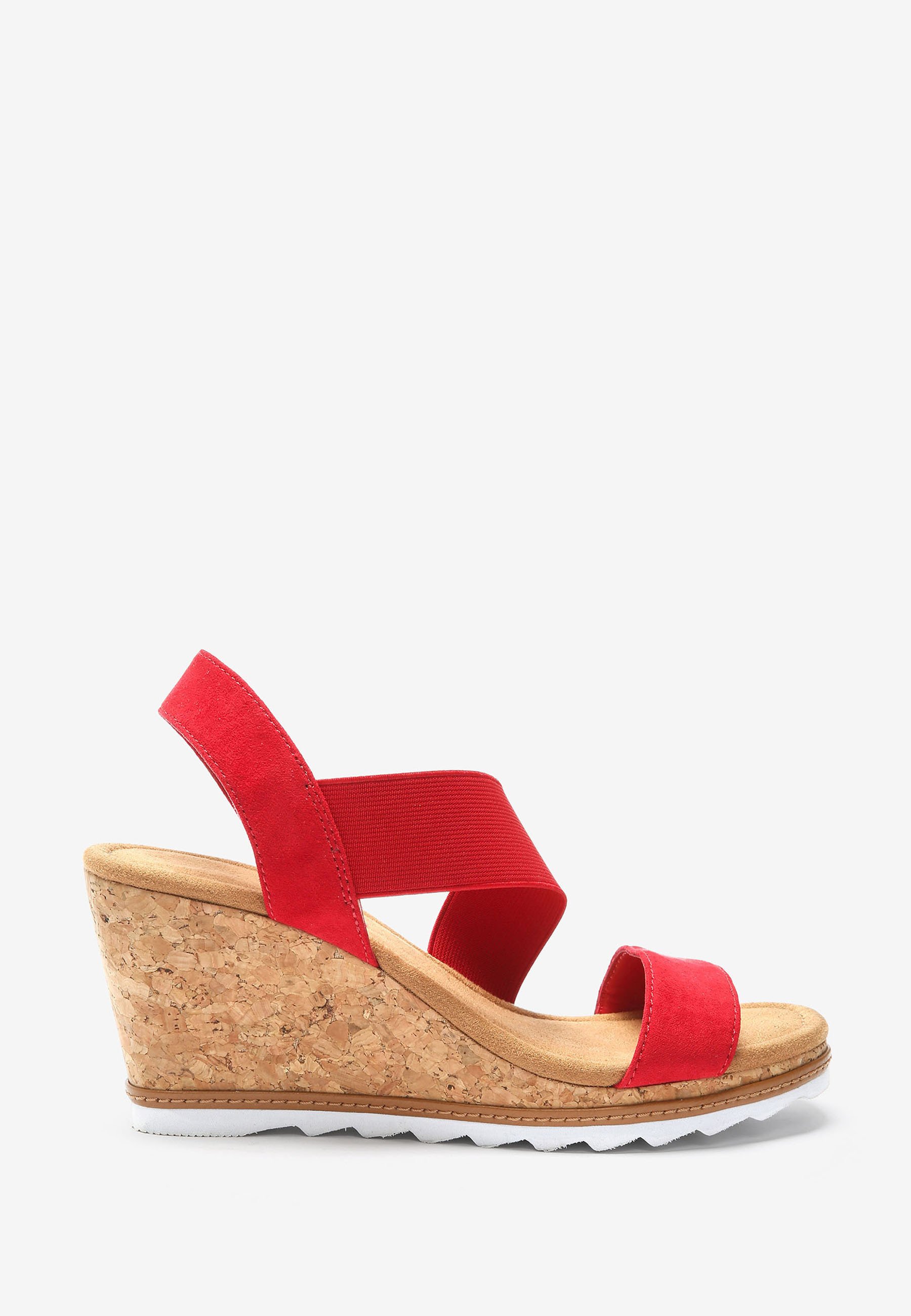 Rode Sandalen met sleehak online kopen | ZALANDO