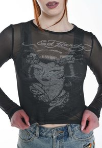 Ed Hardy GEISHA LONG SLEEVED - Long sleeved top - black