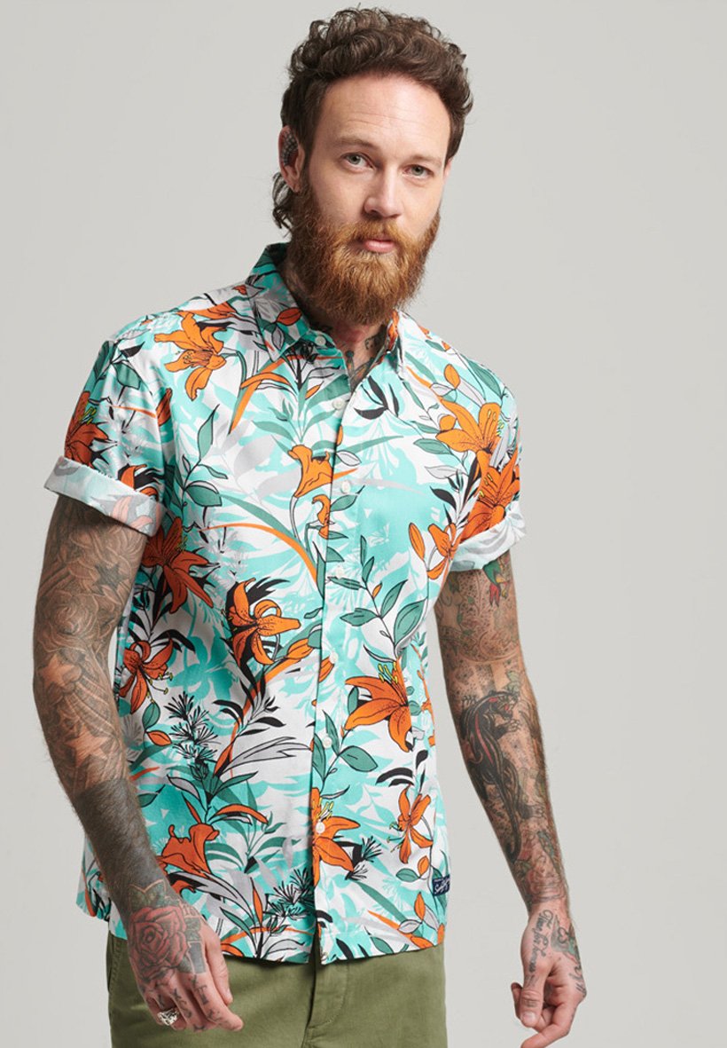 Hombre Camisa de pana Trailsman Lavado Aclarado índigo | CAMISAS Superdry »  Ses Savines