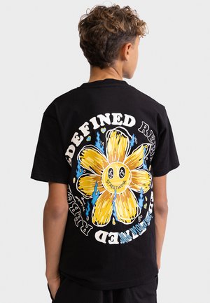 Redefined Rebel CARTER TEE REGULAR FIT - Tričko s potlačou - black