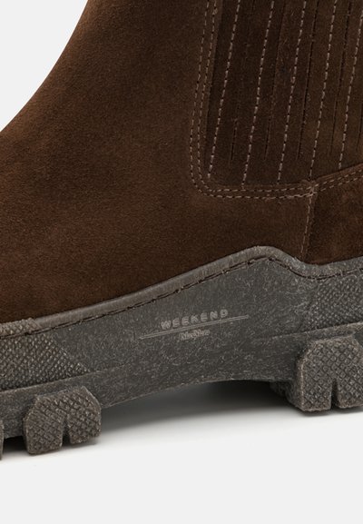 WEEKEND MaxMara GENEPI - Členkové čižmy na platforme - moro