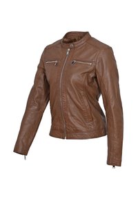 Lee Cooper BLESSY - Veste en cuir - cognac