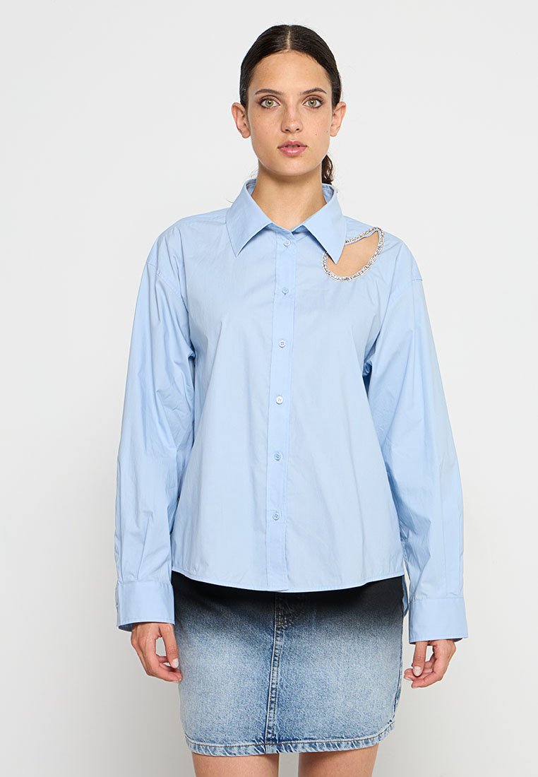 sandro Overhemdblouse blauw sandro Overhemdblouse blauw
