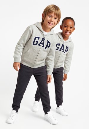 GAP, BABYGAP RELAXED LOGO ZIP HOODIE - Sweat zippé - light grey