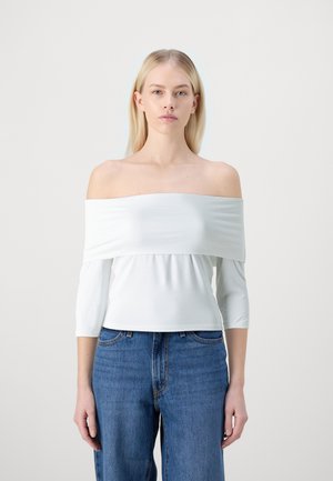 Vero Moda VMREGITZE OFF SHOULDER - Pikkade varrukatega topp - snow white