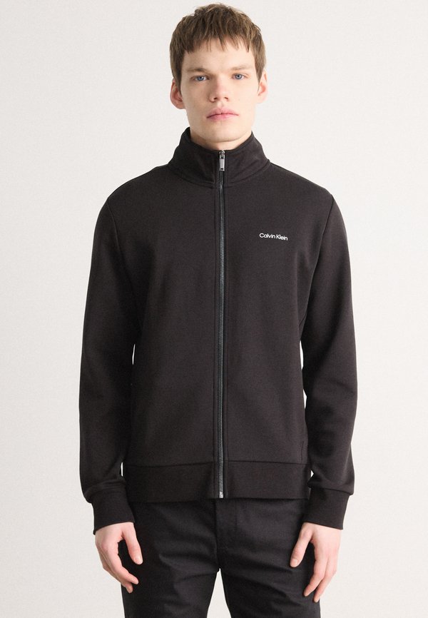 MICRO LOGO MOCK NECK ZIP THROUGH - Sweatjacke