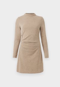 VMSILLE SHORT DRESS - Pletené šaty - sand