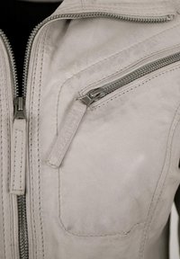 Otto Kern KATTA - Lederjacke - off white