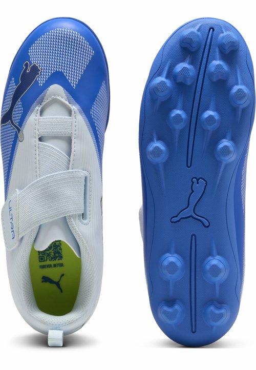 PUMA ULTRA 7 PLAY FG/AG RB JR UNISEX - Zapatillas fútbol para césped artificial - ultra blue-icy blue- black-lime squeeze — foto 3