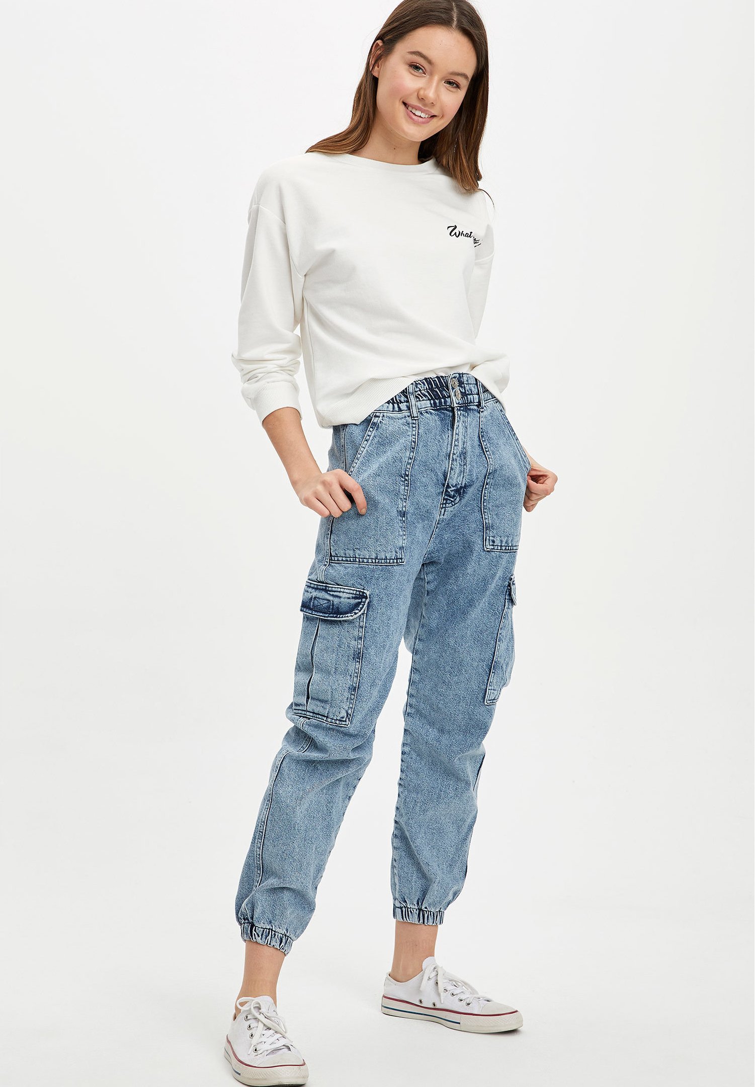 DeFacto Jeans Tapered Fit - blue/Blauw - Zalando.nl