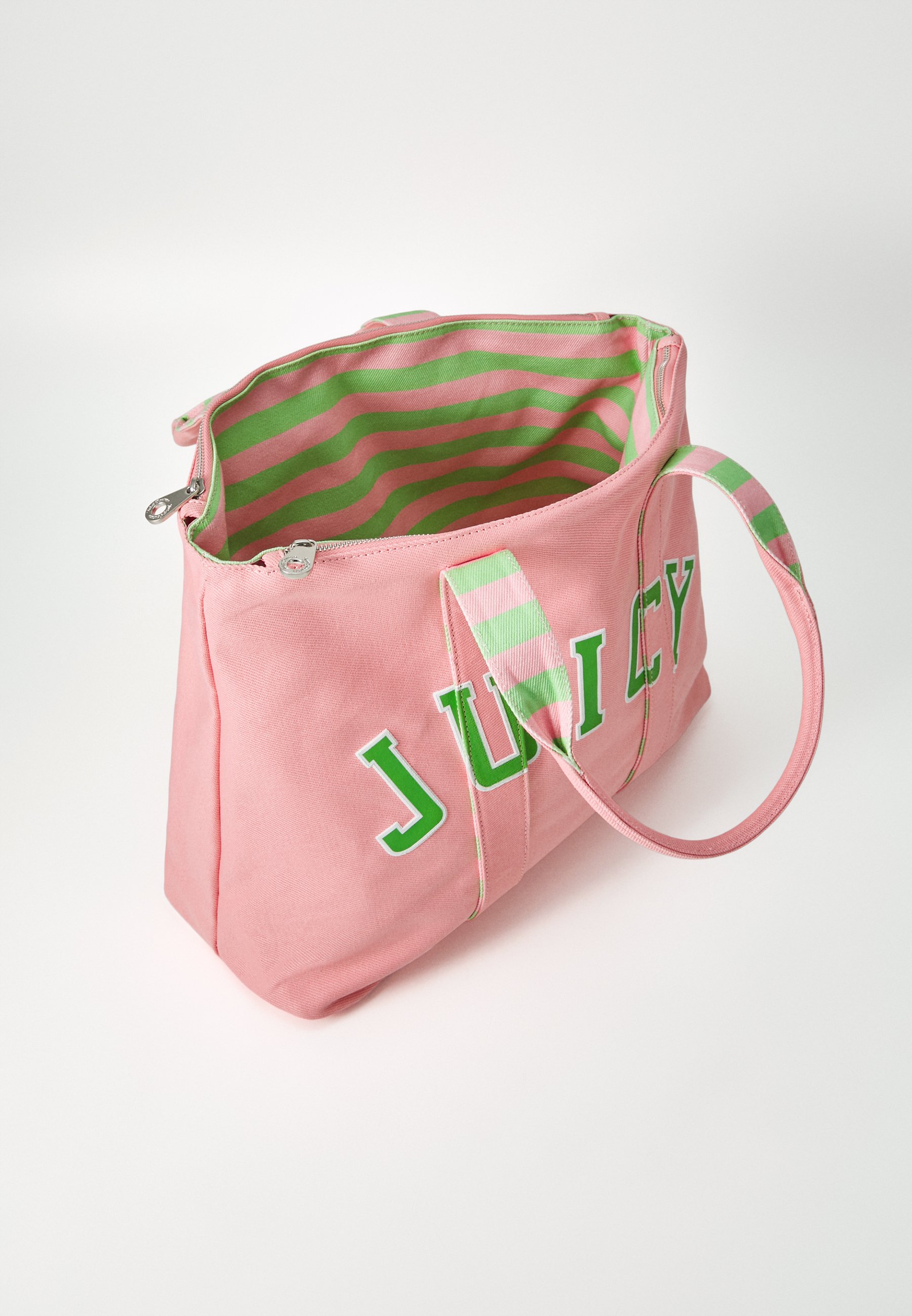【Juicy Couture】DAISY リバーシブル ロゴ ポーチ付 トート JUICY COUTURE】Daisy L ロゴ トート バッグ ポーチ付 ピンク