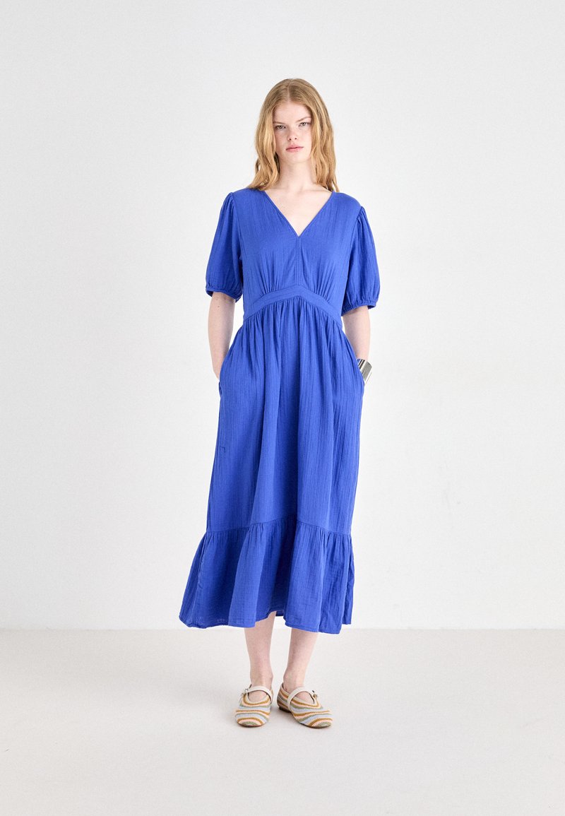 GAP TIERED GAUZE MAXI - Maxi dress - dazzling blue/blue - Zalando.ie