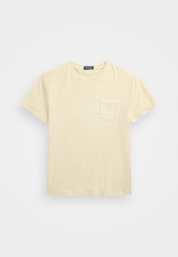 CUSTOM SLIM MINERAL-DYED POCKET T-SHIRT - Základné tričko - natural
