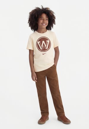 Nike Performance NBA GOLDEN STATE WARRIORS BOYS LOGO TEE - T-shirt imprimé - off-white