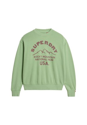 Superdry MONO LOOSE CREW - Sweatshirt - soft green