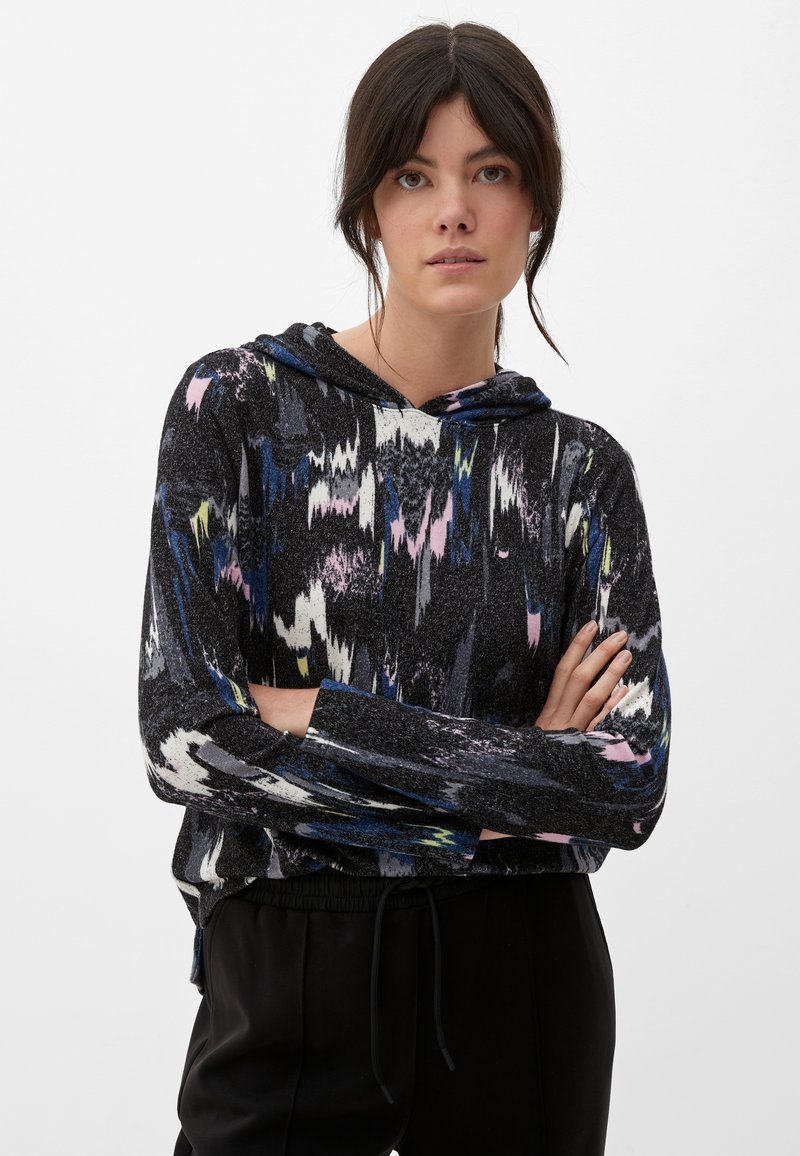 s.Oliver MIT KAPUZE - Kapuzenpullover - schwarz