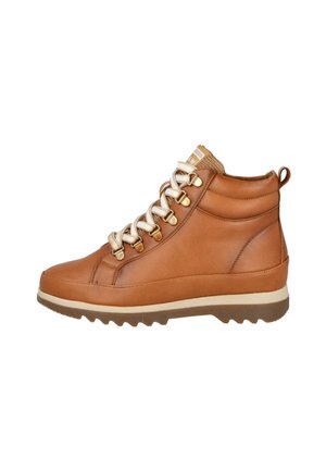Botines con cordones - camel