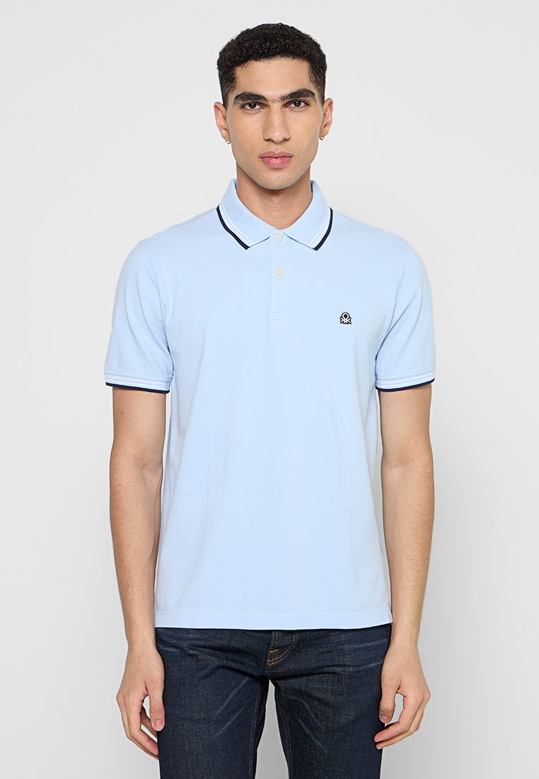 United Colors of Benetton Poloshirt lichtblauw