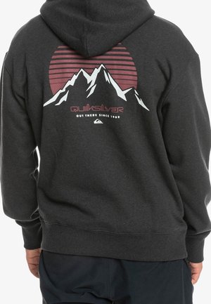 Sweat à capuche - mottled dark brown