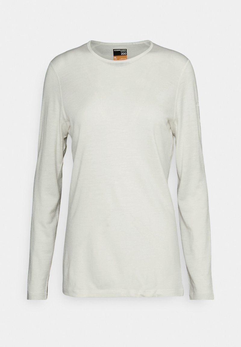 icebreaker W 200 LS CREWE - Long sleeved top - NO COLOR/off-white ...