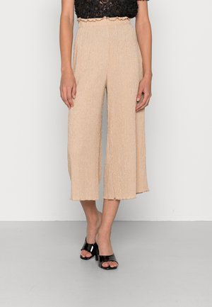 ONLDAHLIA CULOTTE - Trousers - beige