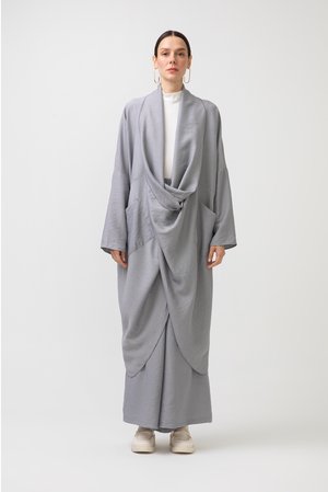 BLOUSE&TROUSERS SET - Trousers - grey