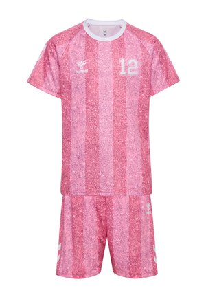 Hummel SHIMMER SET - T-shirts print - chateau rose bright white