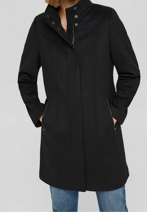Klassischer Mantel - black