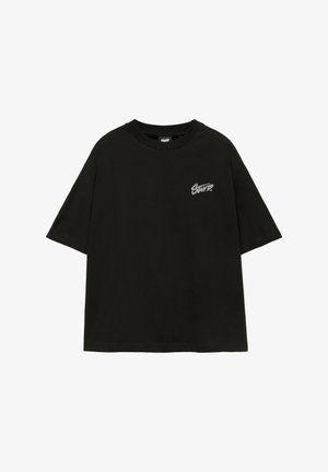 PULL&BEAR, - T-shirt z nadrukiem