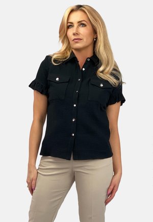 REGINA FASHION Button-down blouse - black