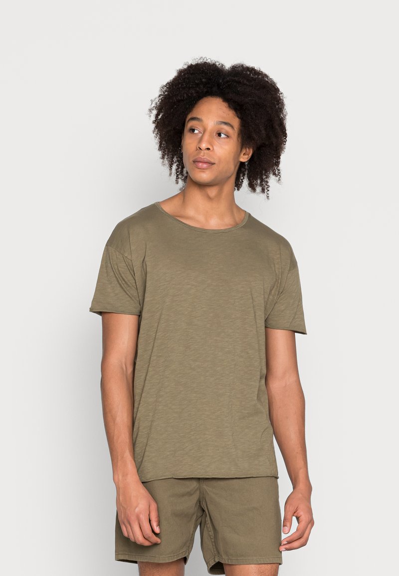 Nudie Jeans ROGER - T-shirt básica - faded green